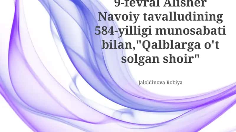 Navoiy merosi 1