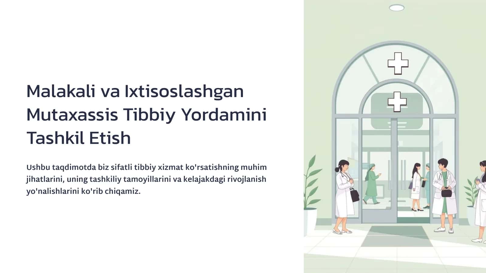 Tibbiy Yordamni Tashkil Etish 1