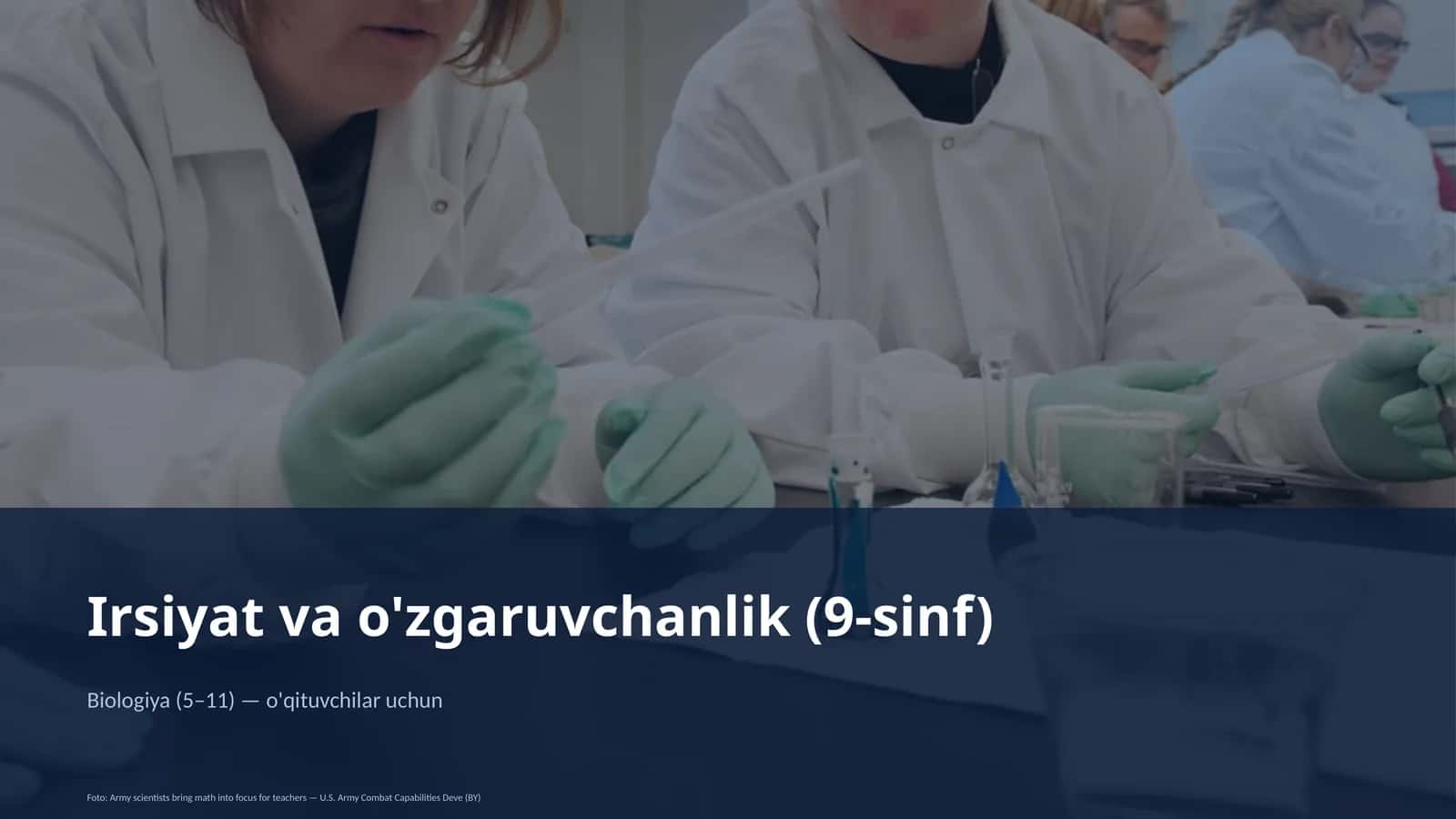Biologiya (5– 11) — o'qituvchilar uchun 1