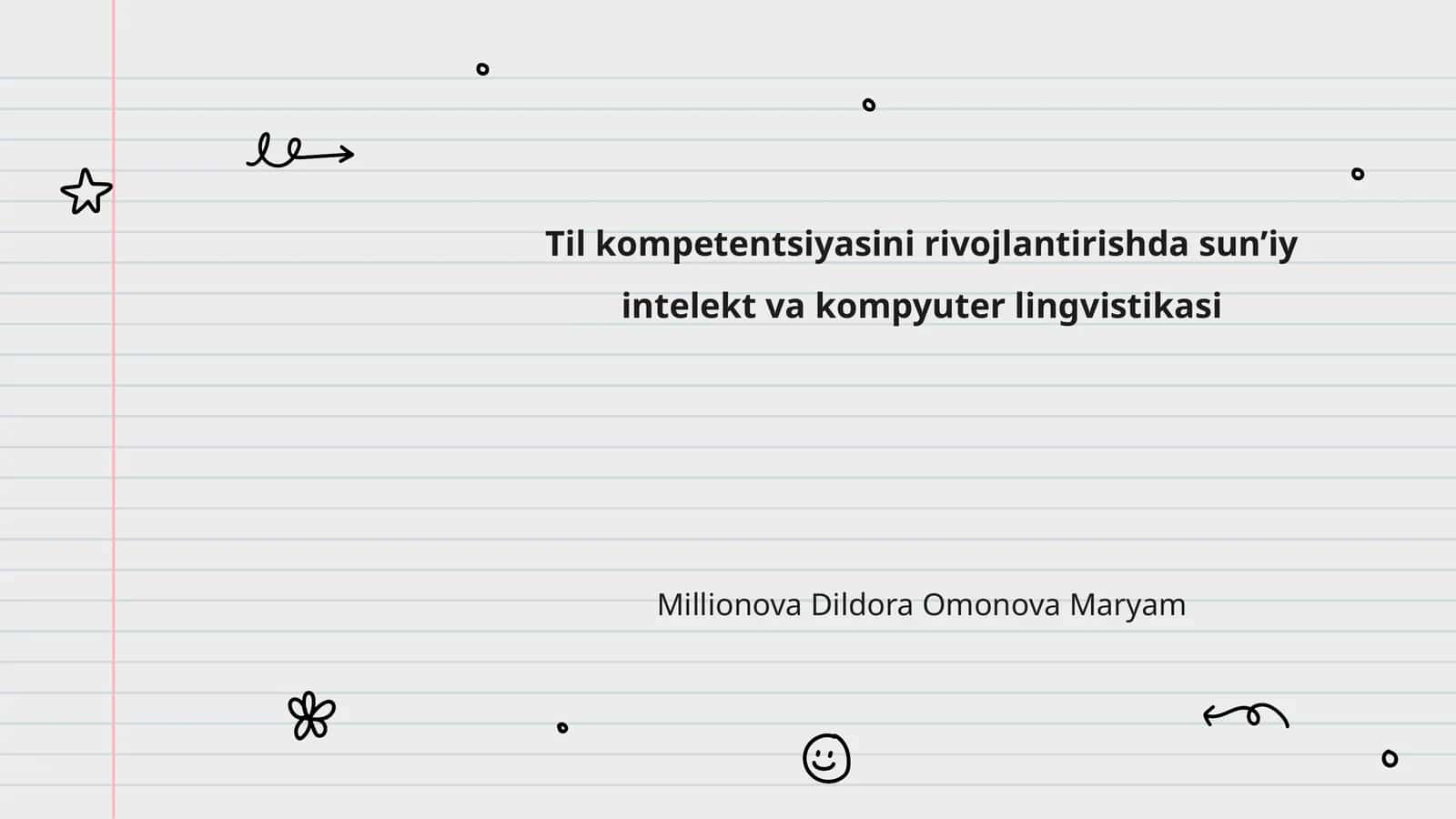 Til kompetentsiyasini rivojlantirishda sun’iy intelekt va kompyuter lingvistikasi 1