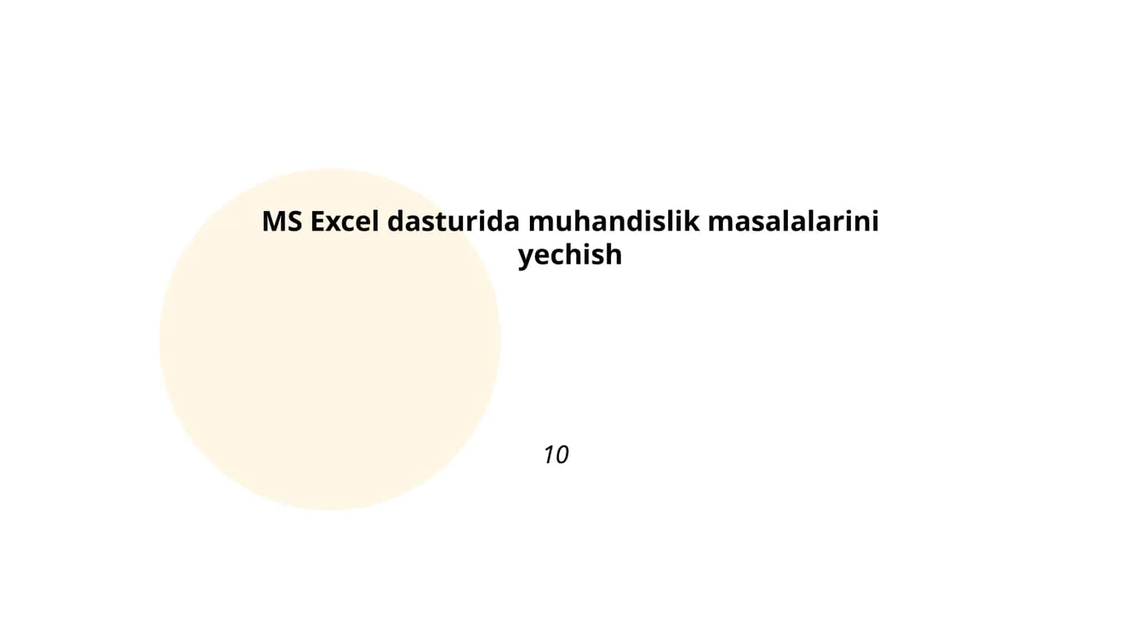 Excel dasturida statistik tahlillar 1