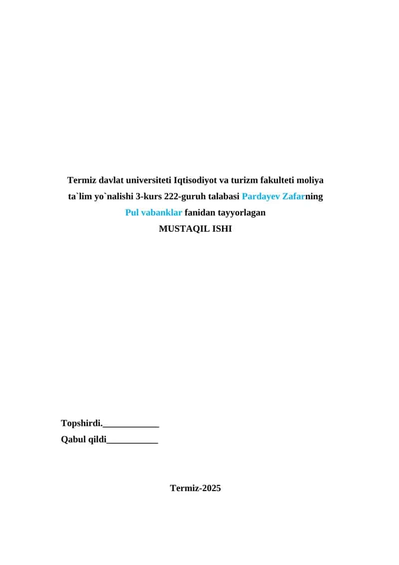 Nobank Moliya-Kredit Muassasalari 1