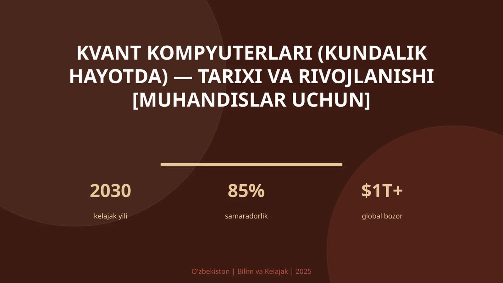 Kvant kompyuterlari (kundalik hayotda) — tarixi va rivojlanishi [muhandislar uchun] 1
