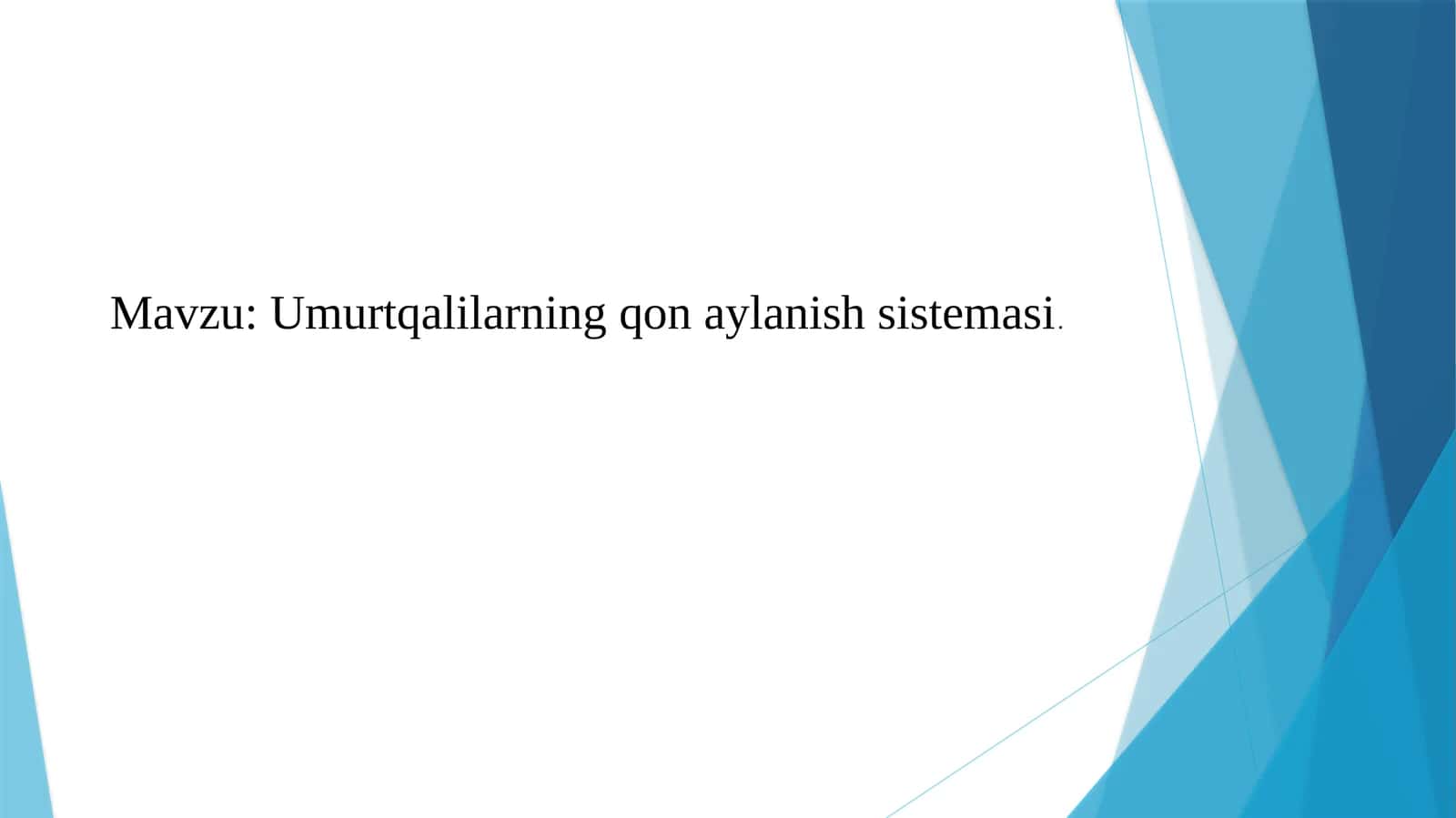 Umurtqalilarningqonaylanishsistemasi 1
