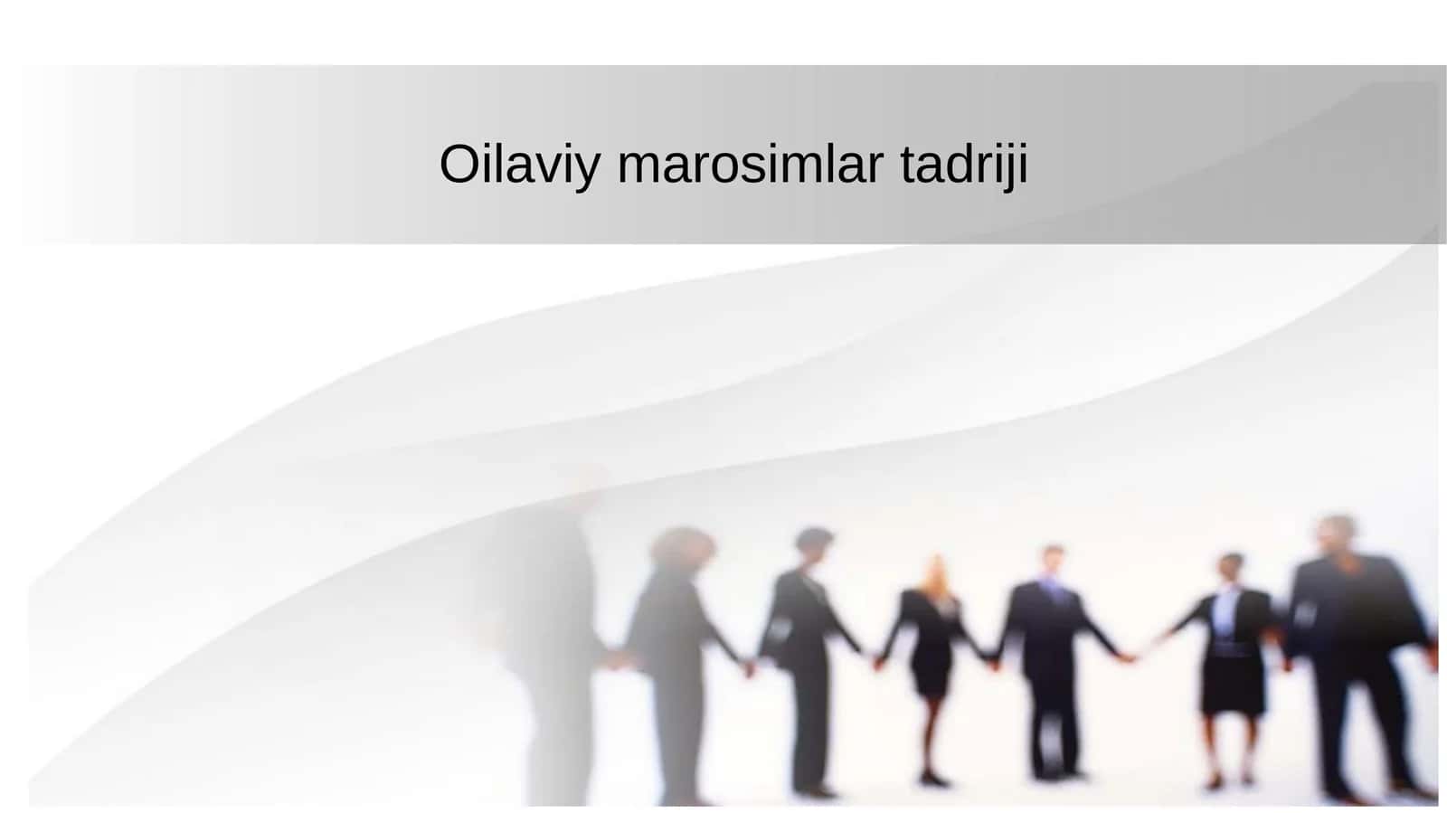 Marosimlar tadriji 1