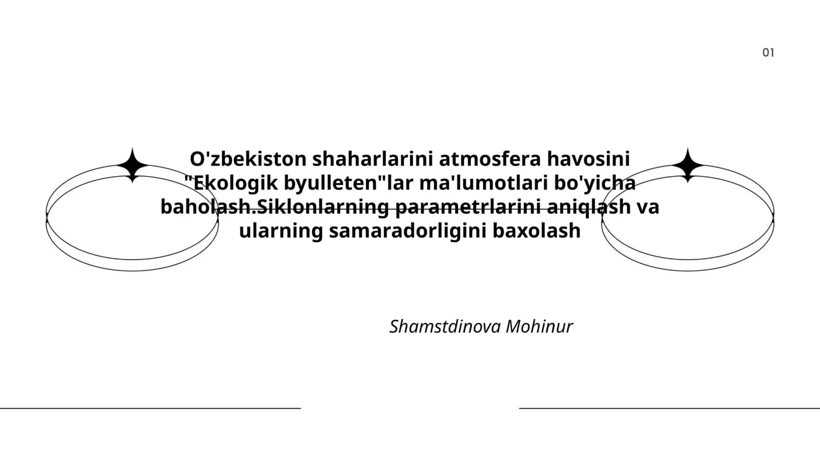 Ekologik byulletenlar 1