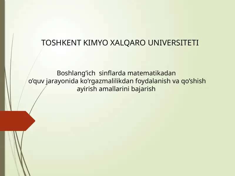 Boshlang’ich kurs 1