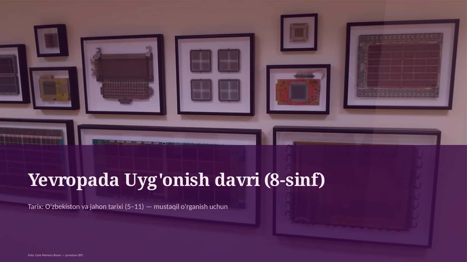 Yevropada Uyg'onish davri (8-sinf) 1