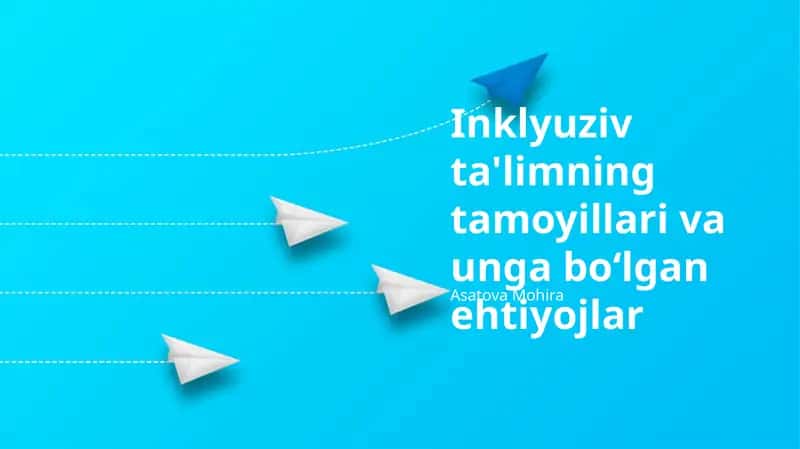 Inklyuziv ta'limning tamoyillari va unga bo‘lgan ehtiyojlar 1