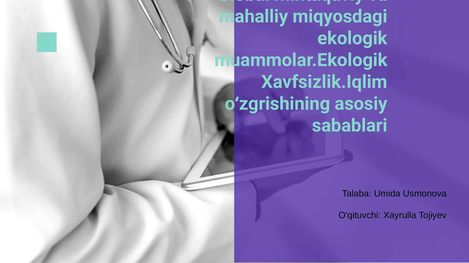 Ekologik muammolar 1