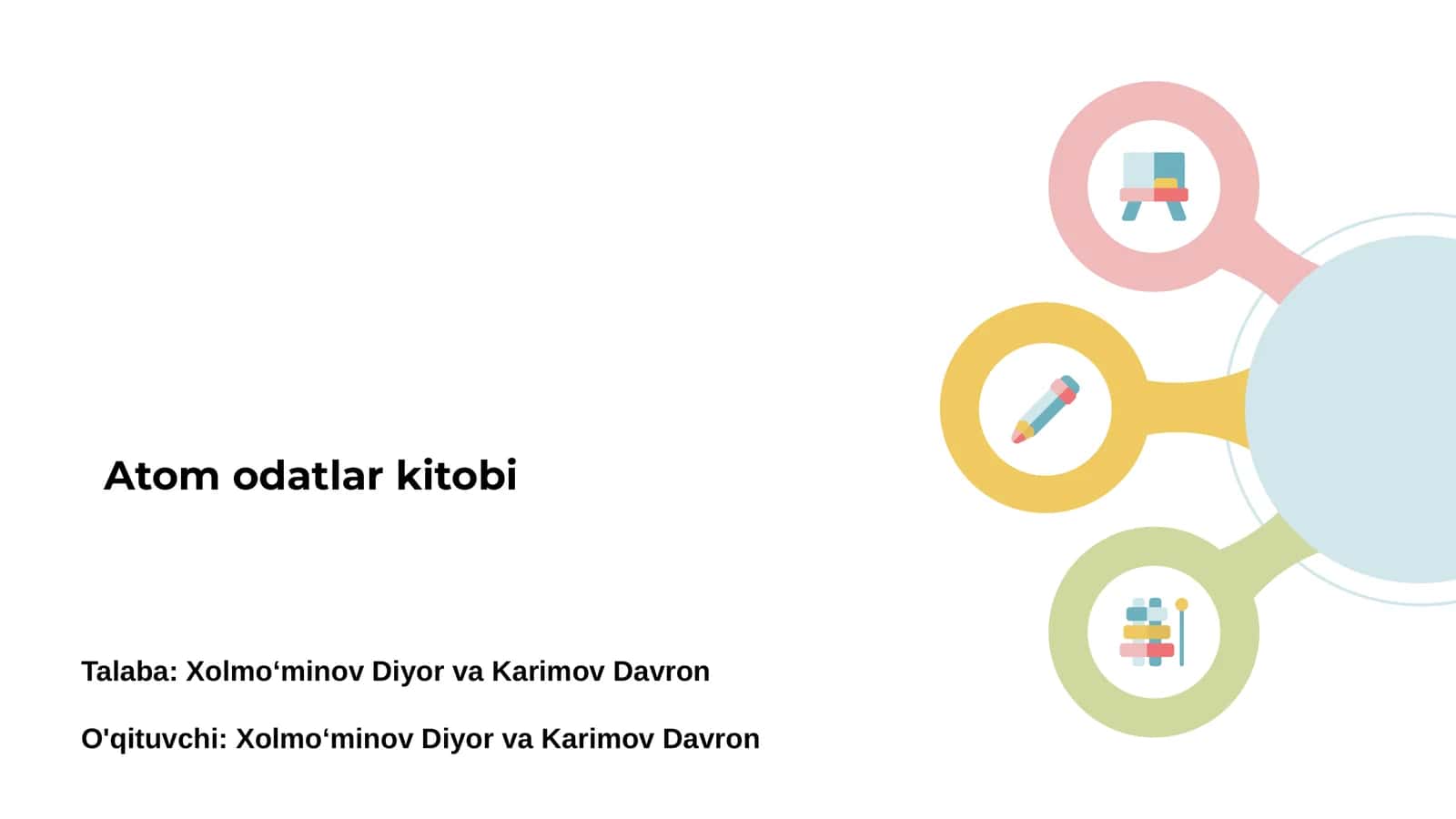 Atom Odatlar kitobi 1