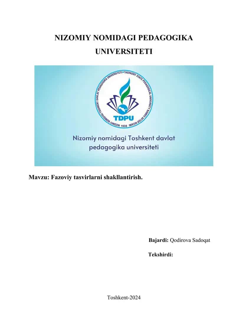 Fazoviy tasvirlarni shakllantirish 1