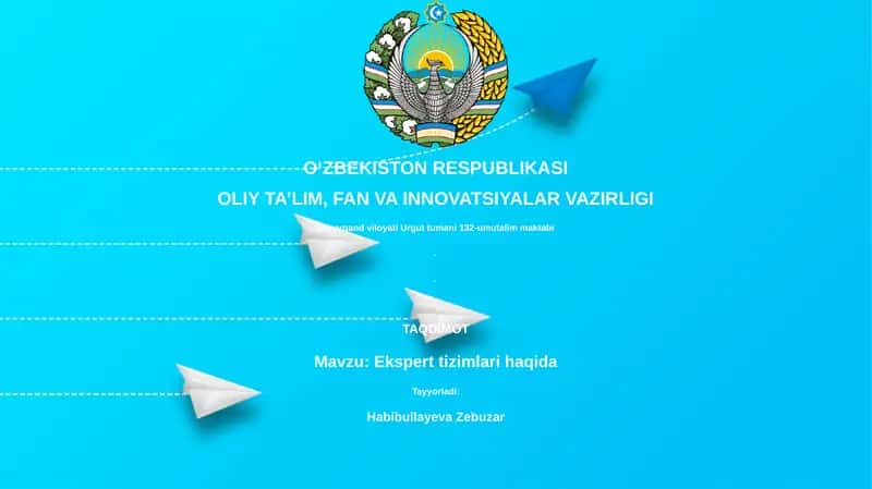 Ekspert tizimlari haqida