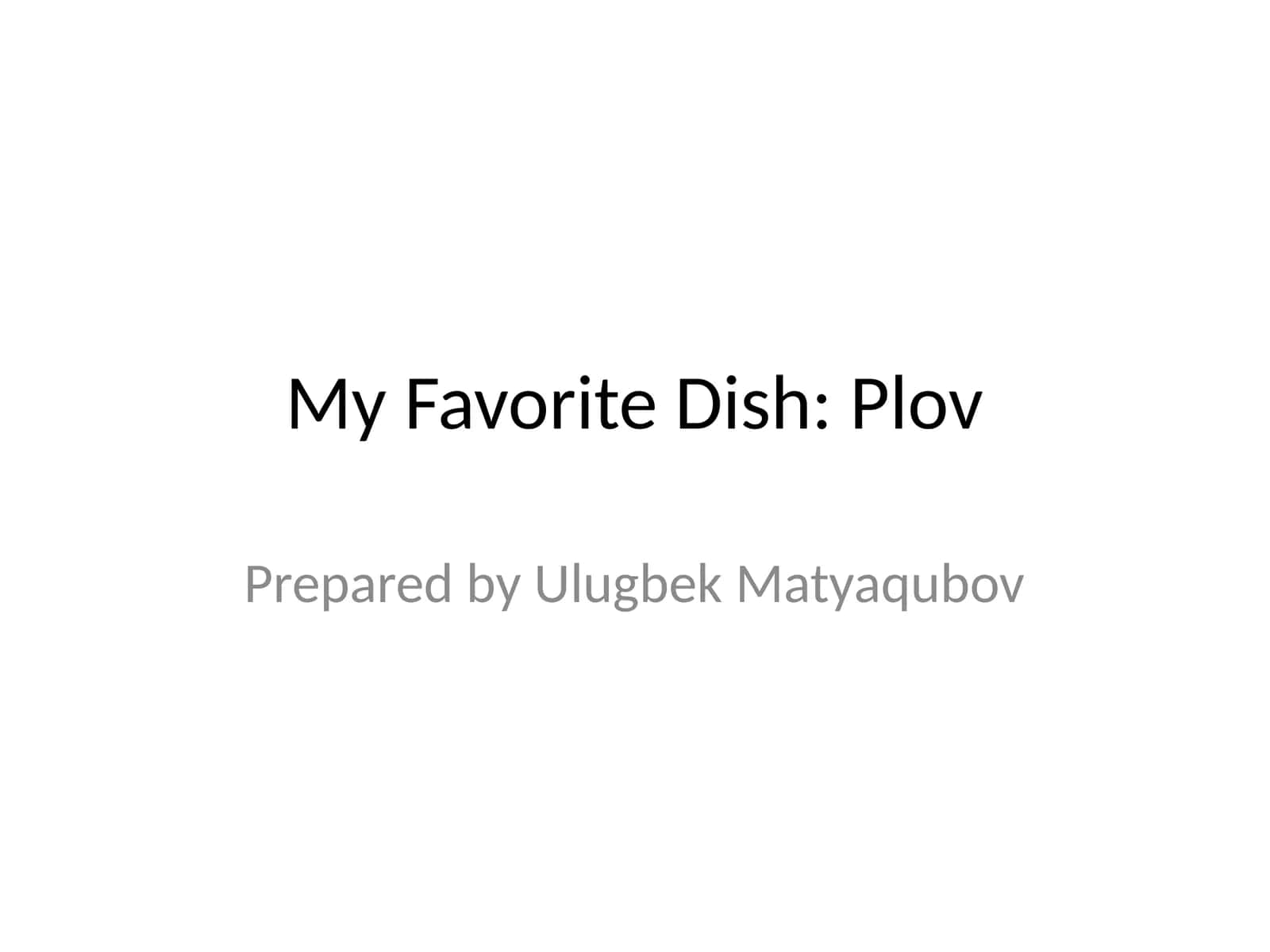 Plov 1