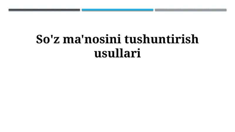 Ta'riflash usullari 1