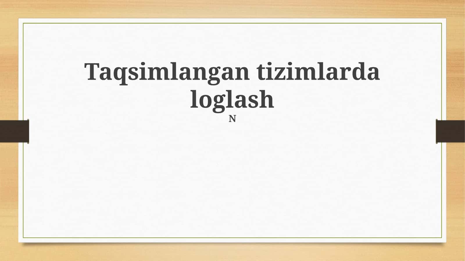 Loggingning ahamiyati va monitoring tizimlari 1