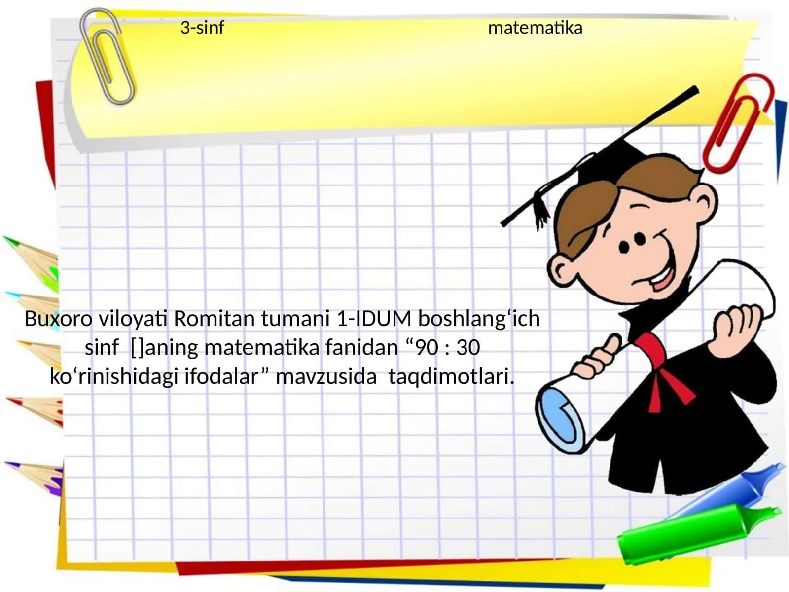 90: 30 ko‘rinishidagi ifodalar 1