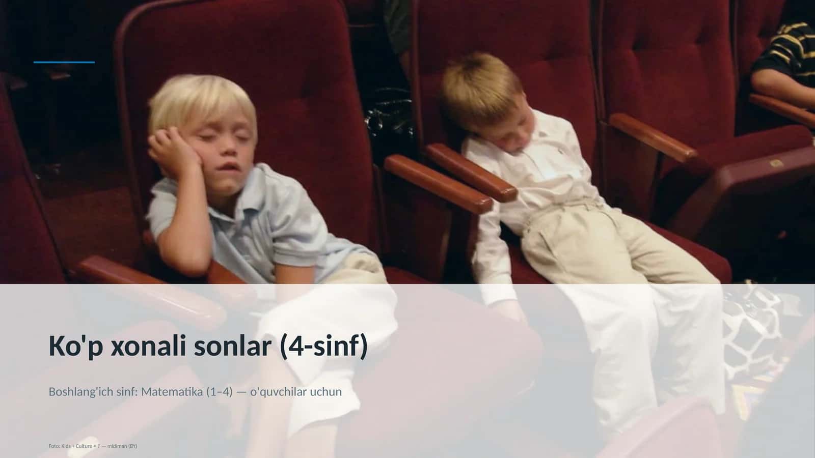Ko'p xonali sonlar (4-sinf) 1