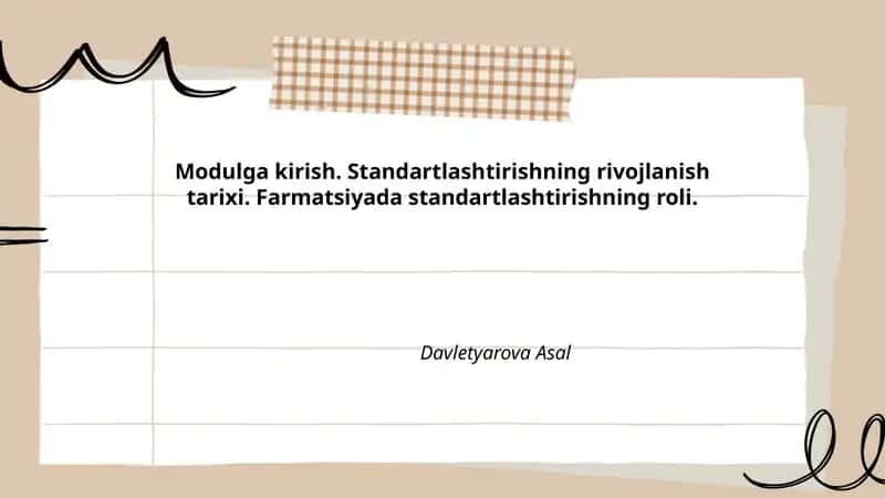 Modulga kirish 1