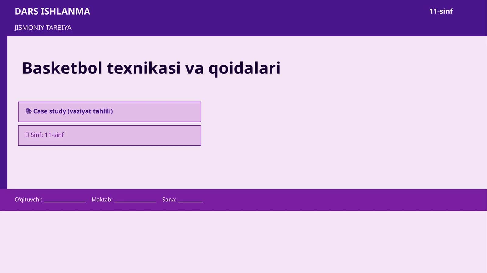 Basketbol texnikasi va qoidalari 1