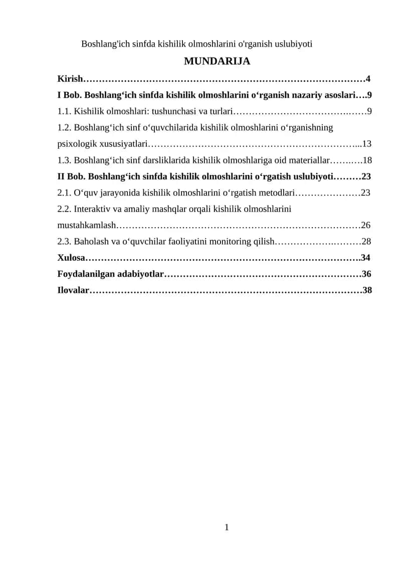 Boshlang'ich sinfda kishilik olmoshlarini o'rganish uslubiyoti 1