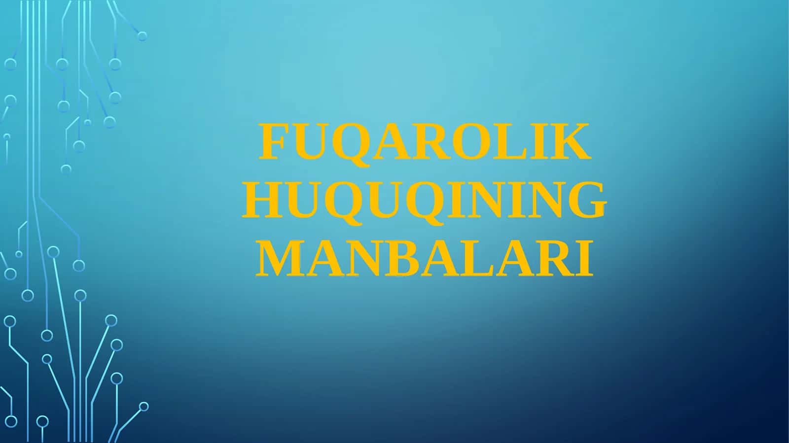 Fuqarolikhuquqiningmanbalari 1