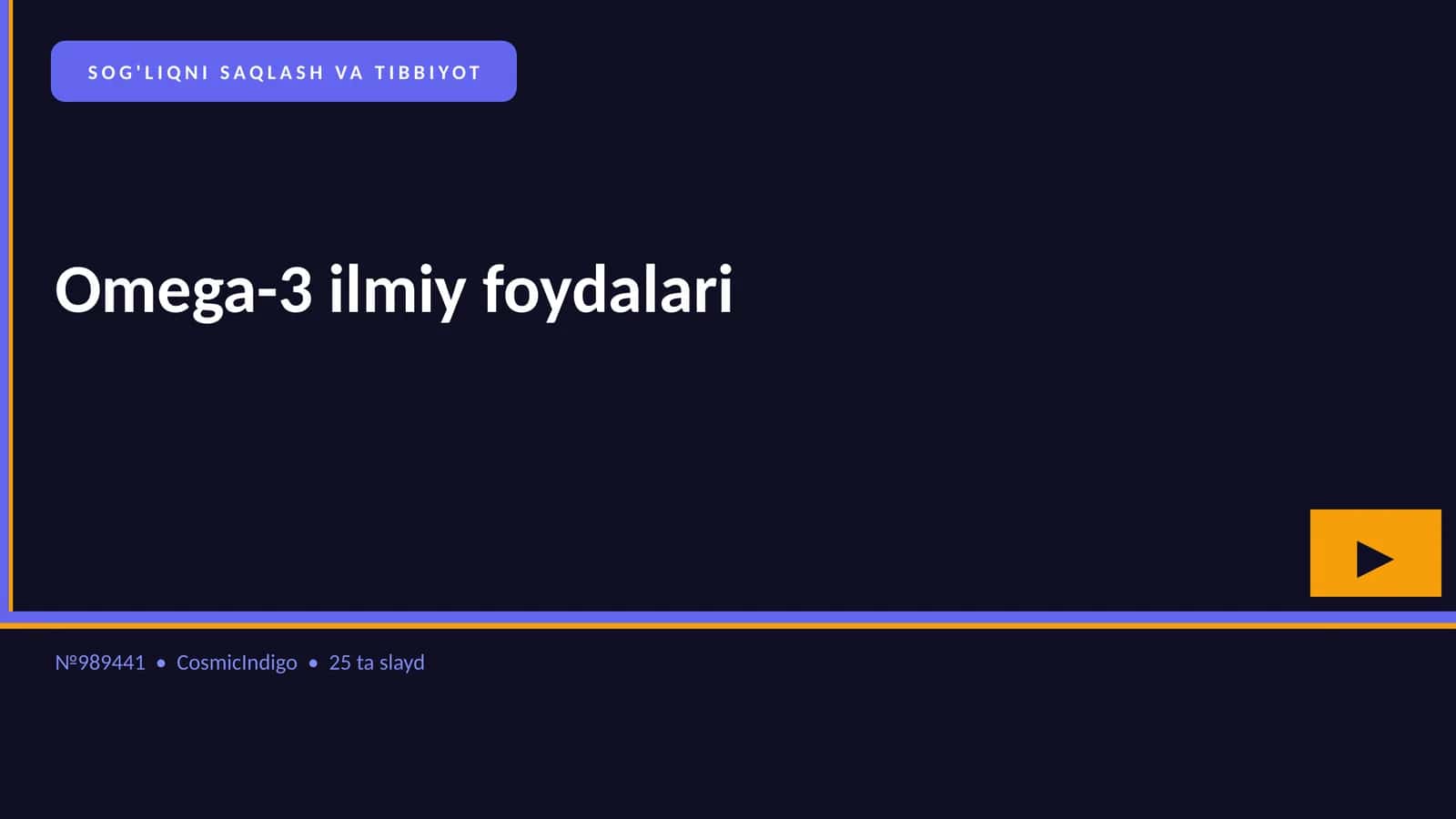 Omega-3 ilmiy foydalari 1
