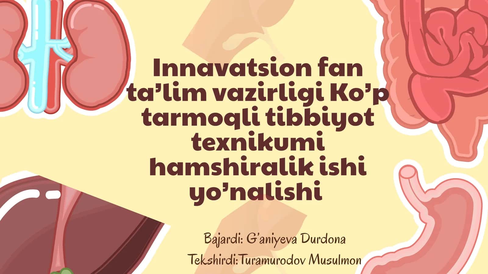 Siydik ayirish a'zolarning kasalliklari 1