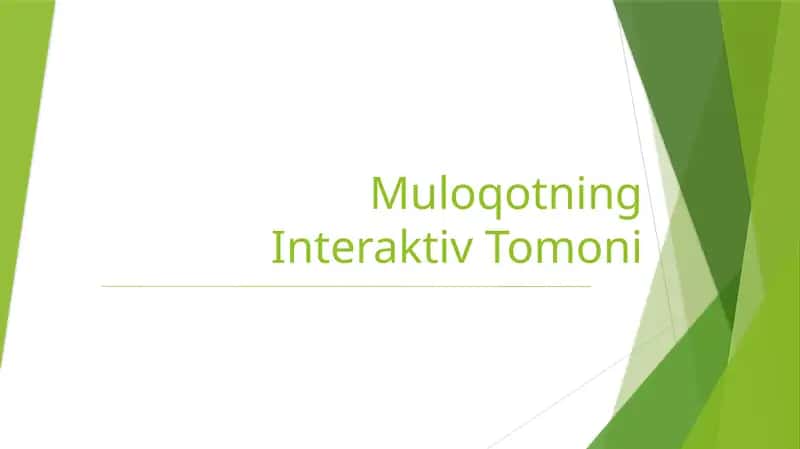 Muloqotning Interaktiv Tomoni 1