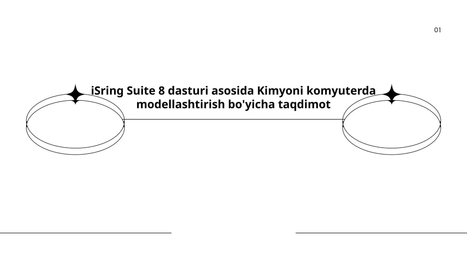 iSpring Suite 8 dasturi asosida Kimyoni komyuterda modellashtirish bo'yicha taqdimot 1