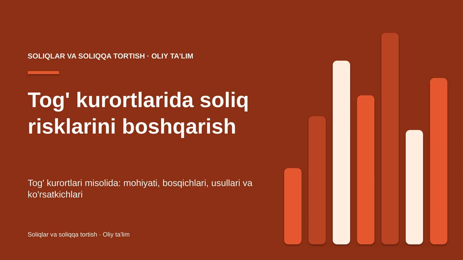 Tog' kurortlarida soliq risklarini boshqarish 1