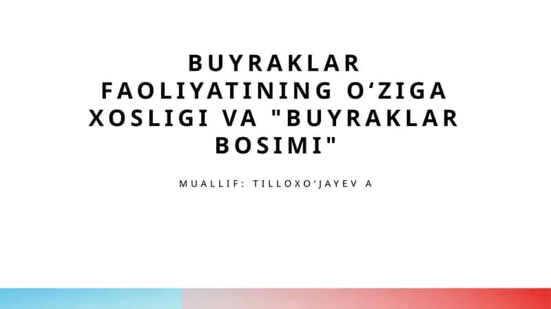 Buyraklar bosimi 1