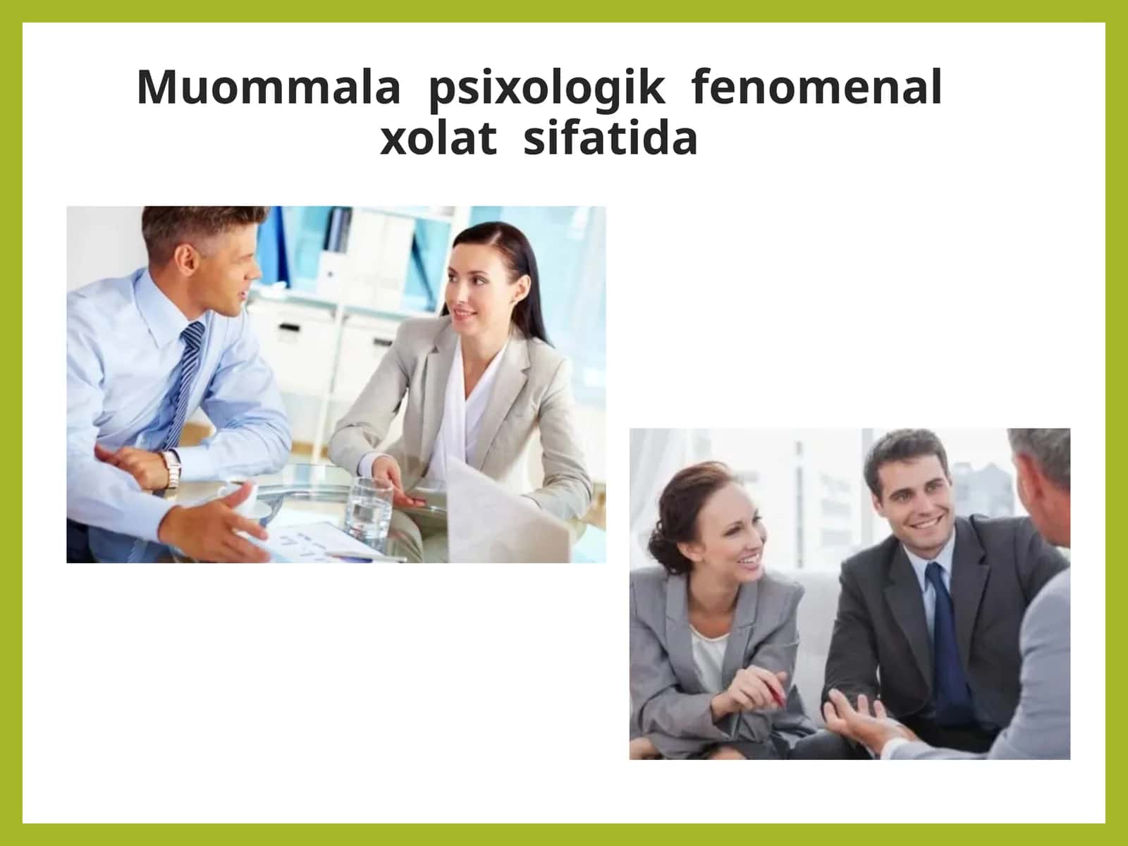 Muommalapsixologikfenomenalxolatsifatida 1