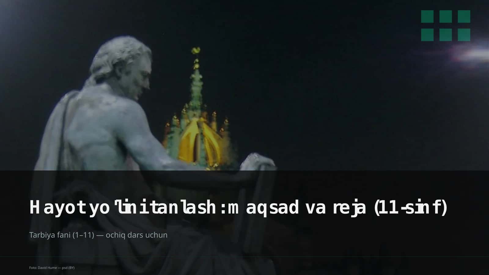 Hayot yo'lini tanlash: maqsad va reja (11-sinf) 1