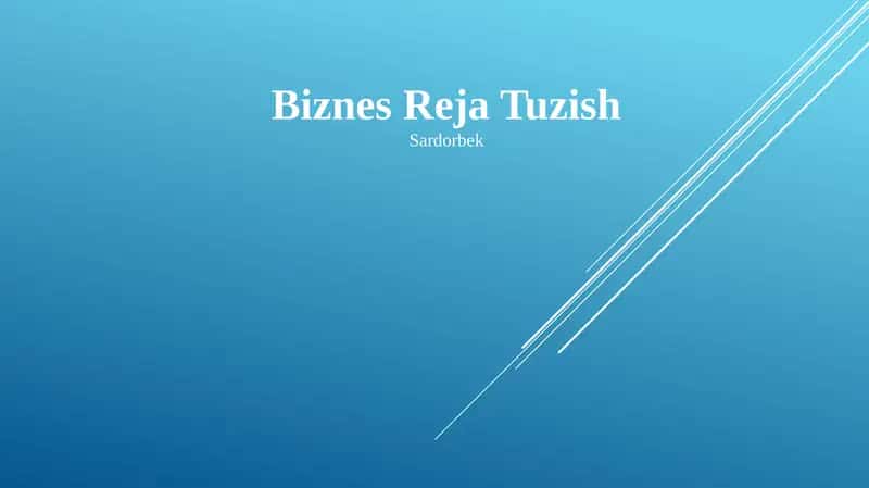 Biznes Reja Tuzish 1