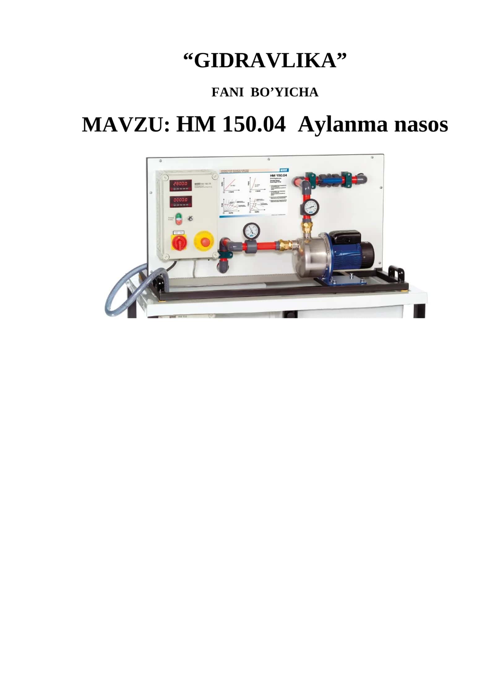 Markazdan qochma nasos. Аylаnmа nаsоs 1