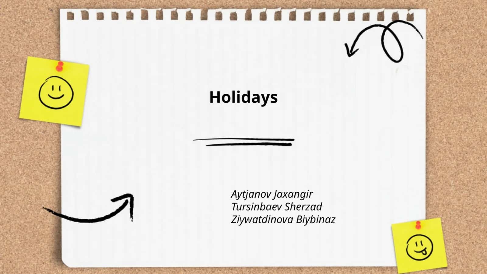 Holidays 1
