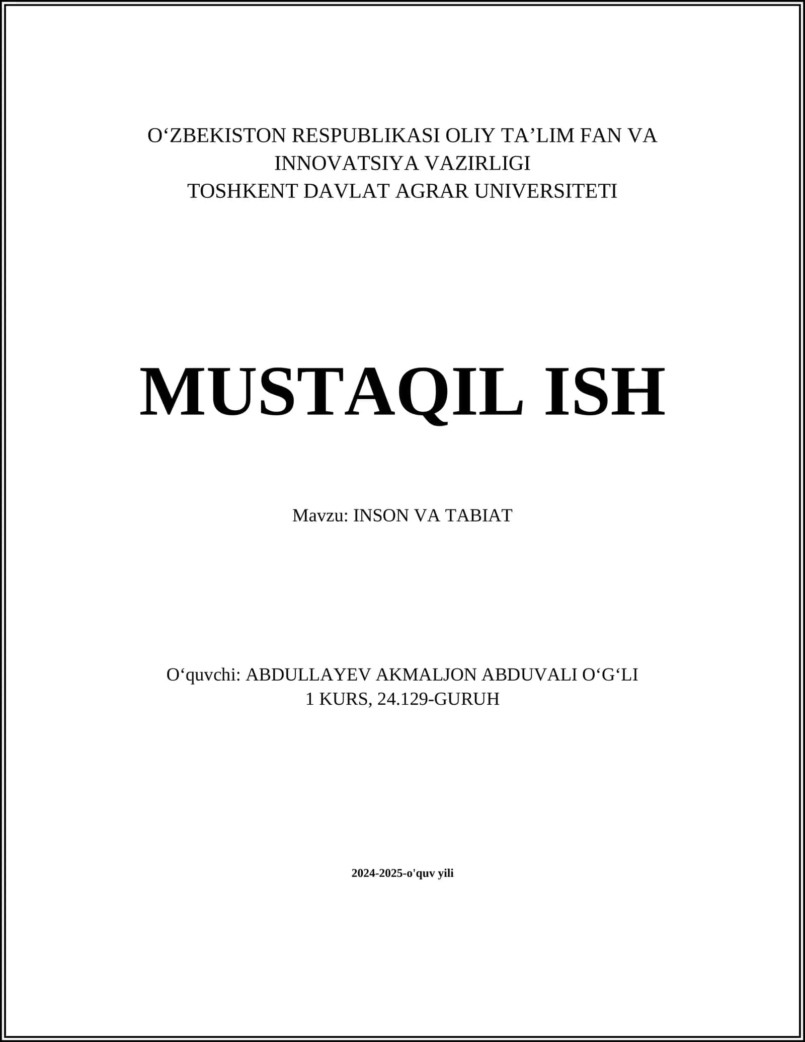 INSON VA TABIAT 1