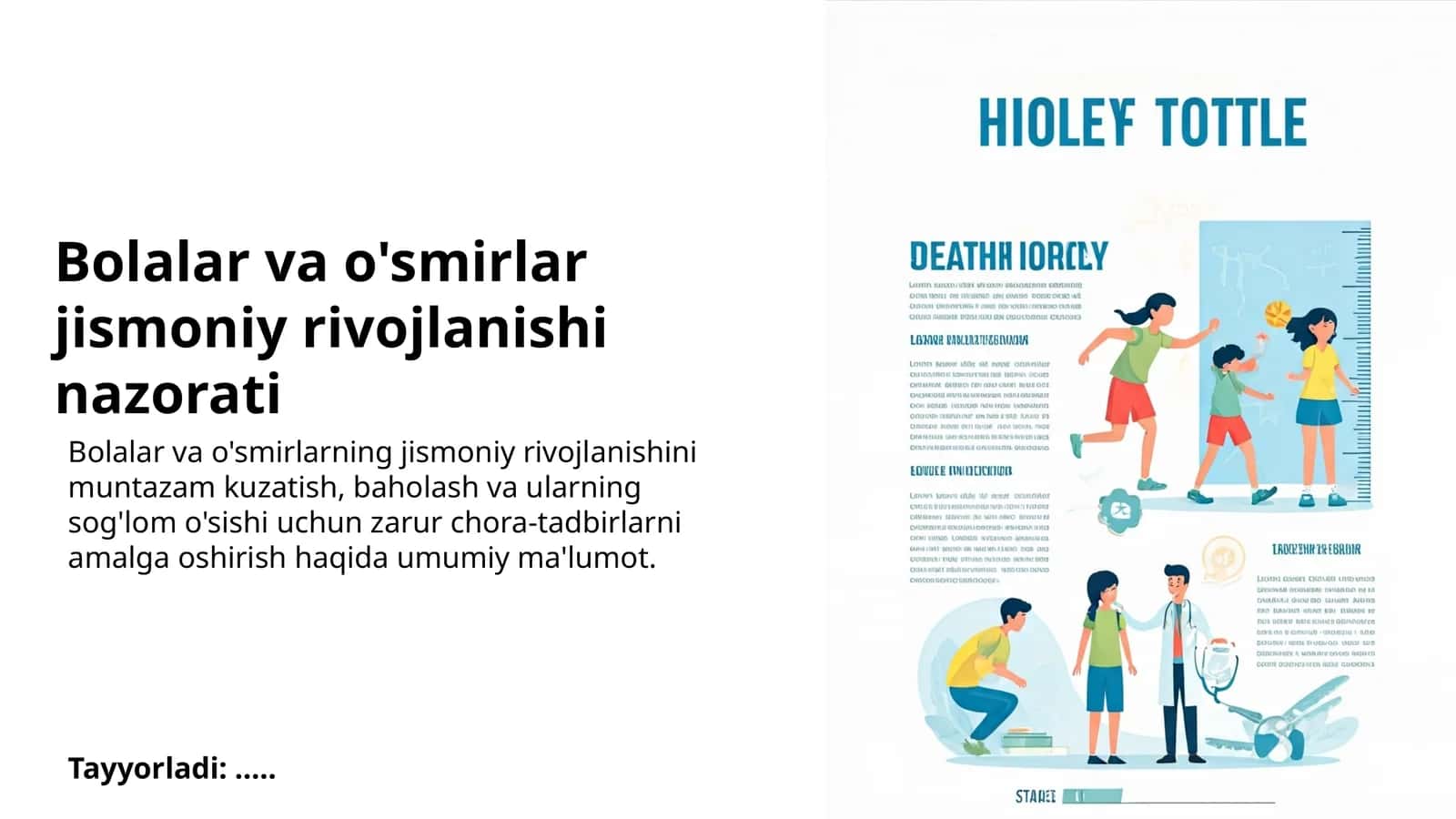 Bolalar va o'smirlar jismoniy rivojlanishi nazorati 1