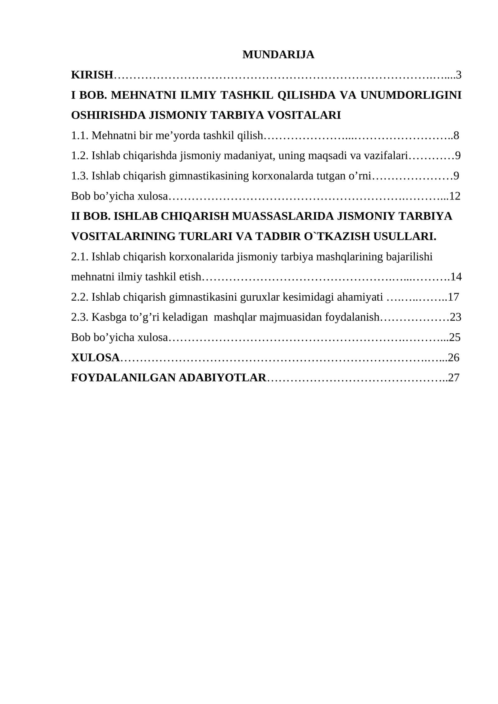 Ishlab chiqarish korxonalarida mehnatni ratsional tashkil etishda jismoniy tarbiyaning ahamiyati 1