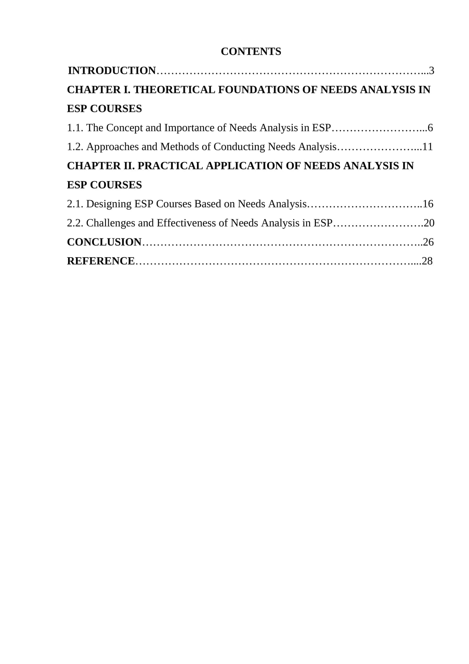 Needs analysis in ESP courses 1