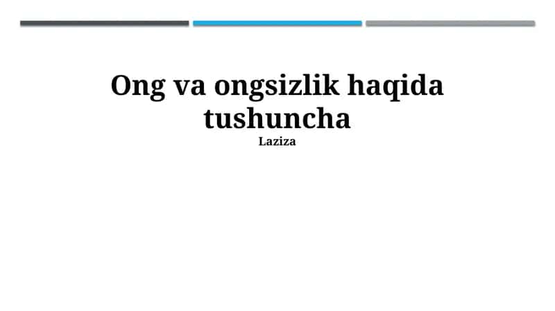 Ong darajalari 1