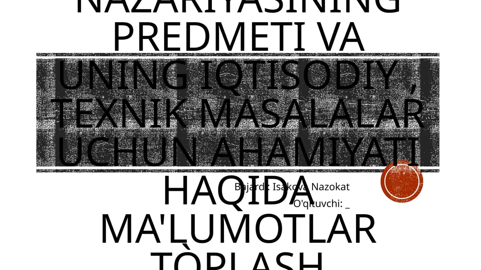Ehtimollar nazariyasi 1