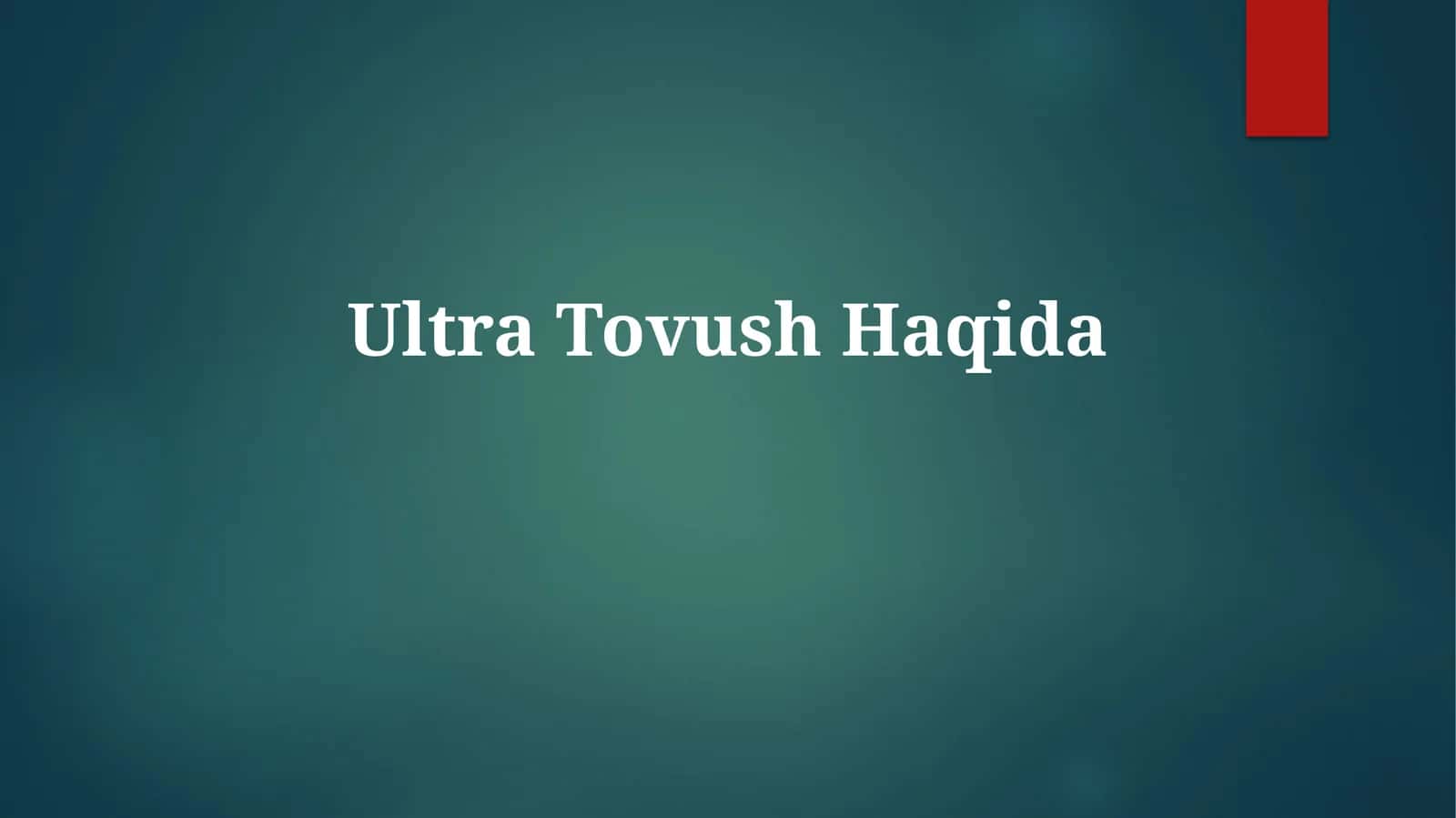 Ultratovush 1