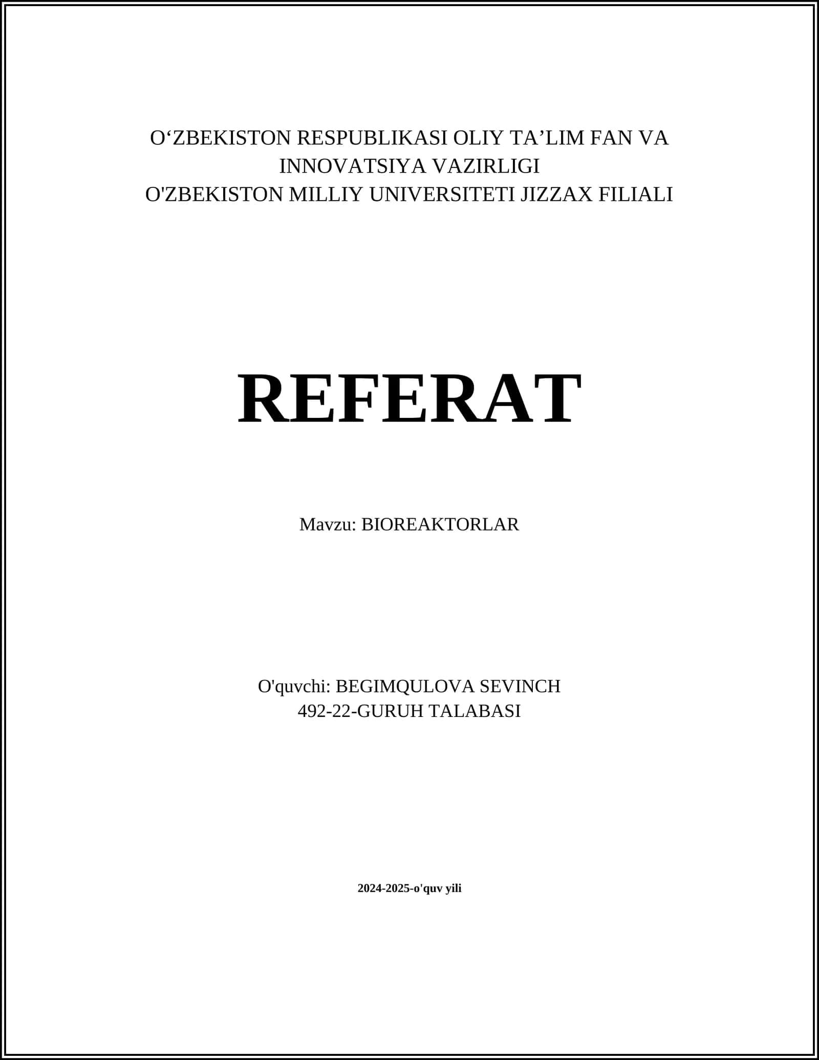 BIOREAKTORLAR 1