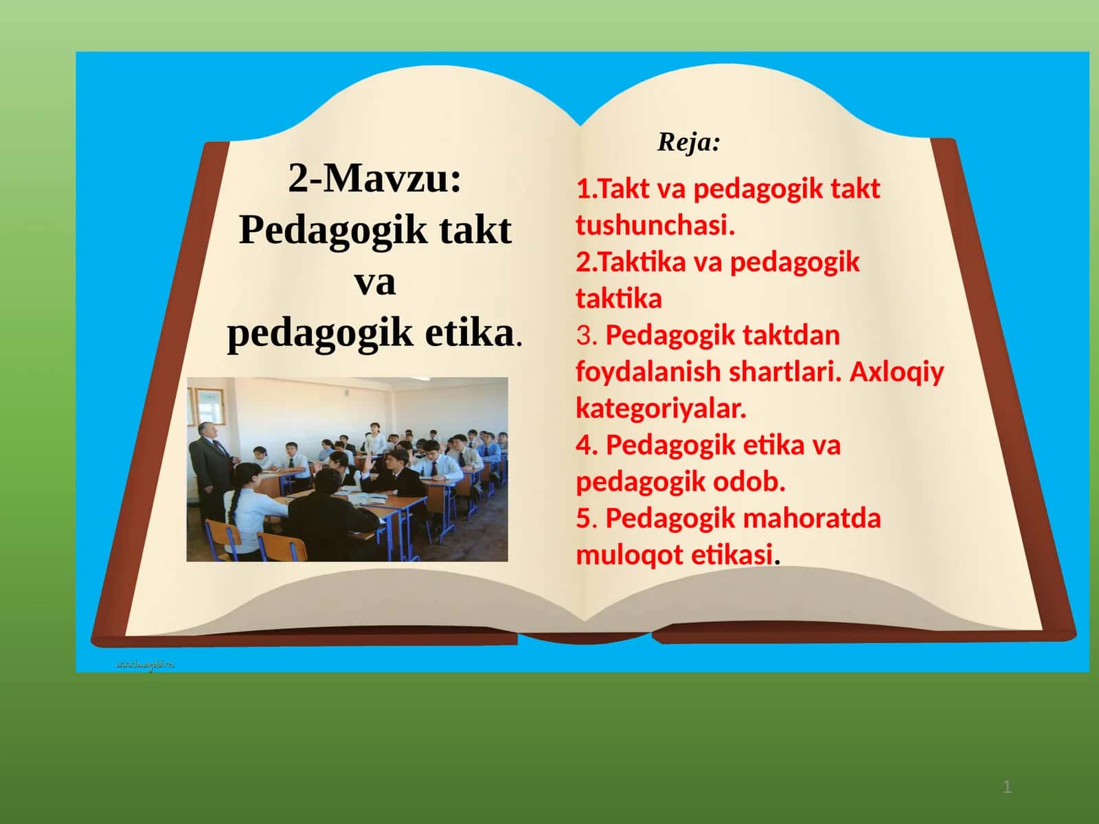 Pedagogik taktva pedagogik etika 1