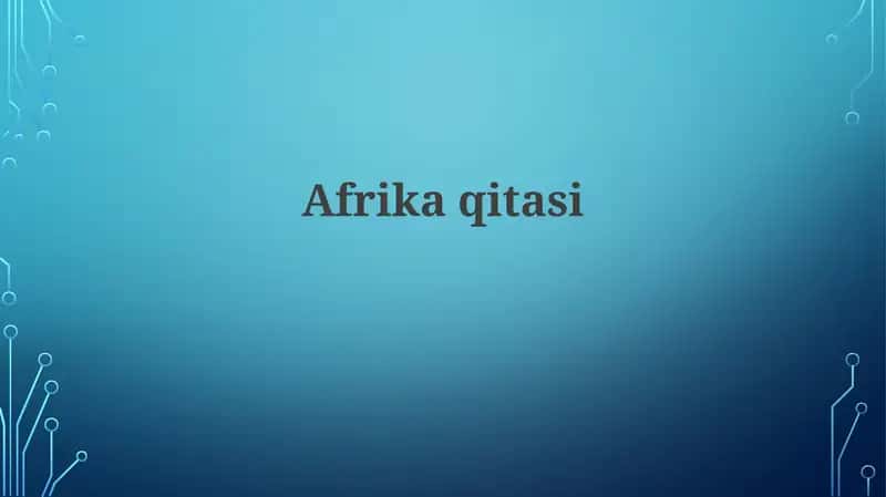 Afrikaqitasi 1