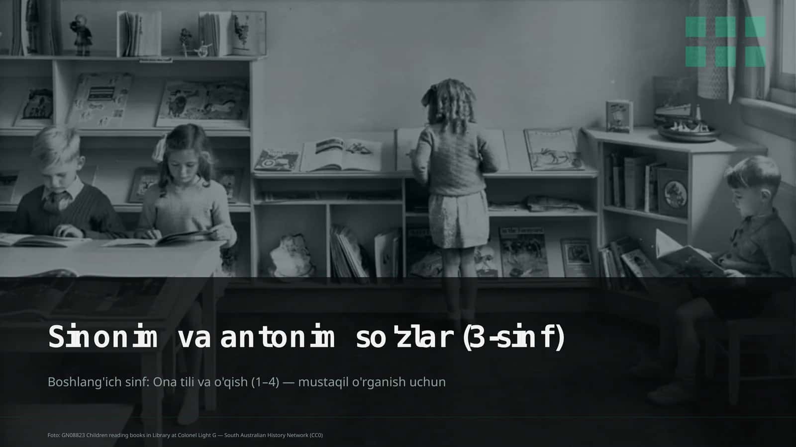 Ona tili va o'qish (1–4) 1