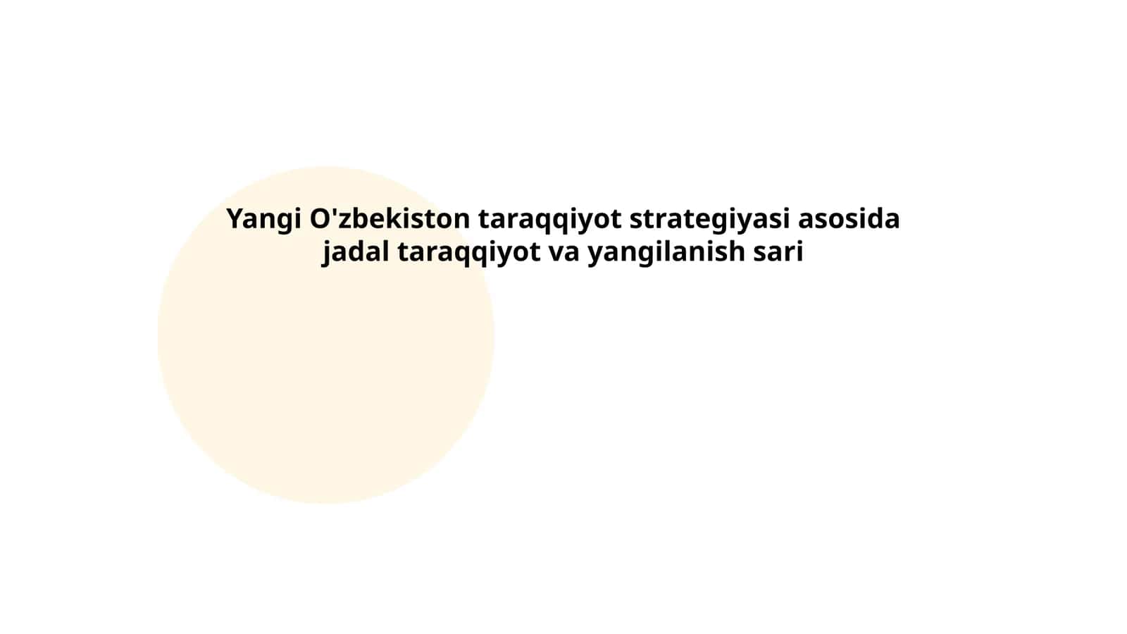 Yangi O'zbekiston taraqqiyot strategiyasi 1