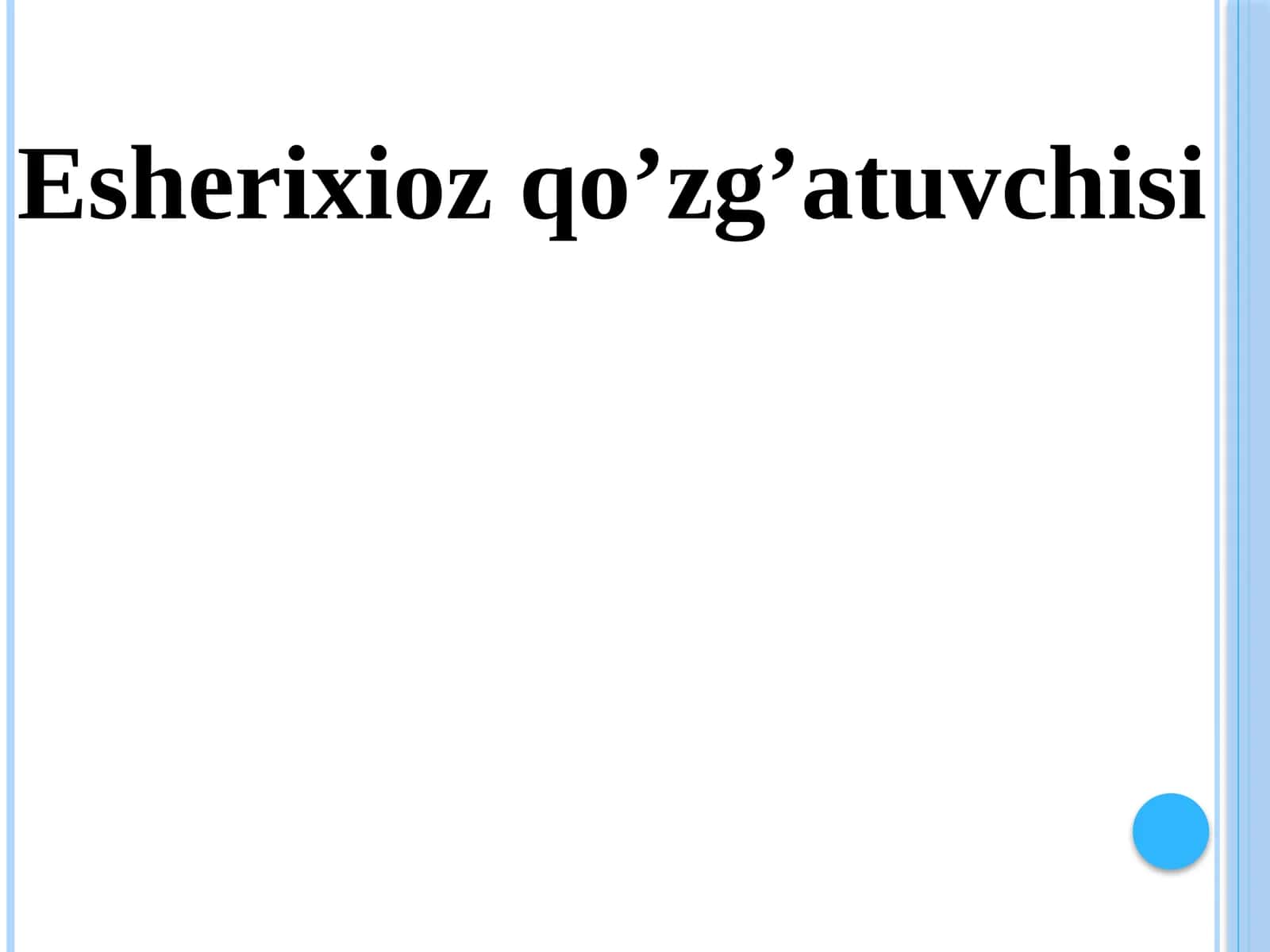 ESHERIXIYLAR 1